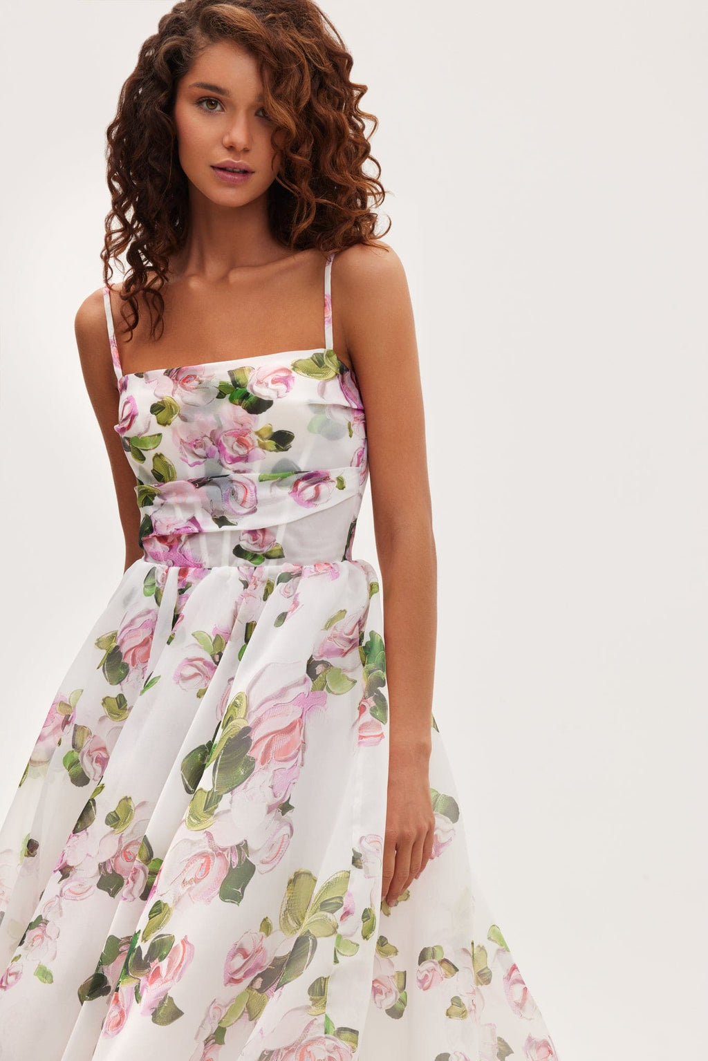 EMERY | Vestido midi floral