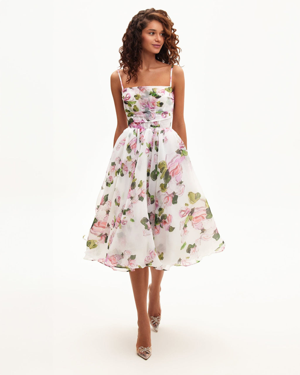 EMERY | Vestido midi floral