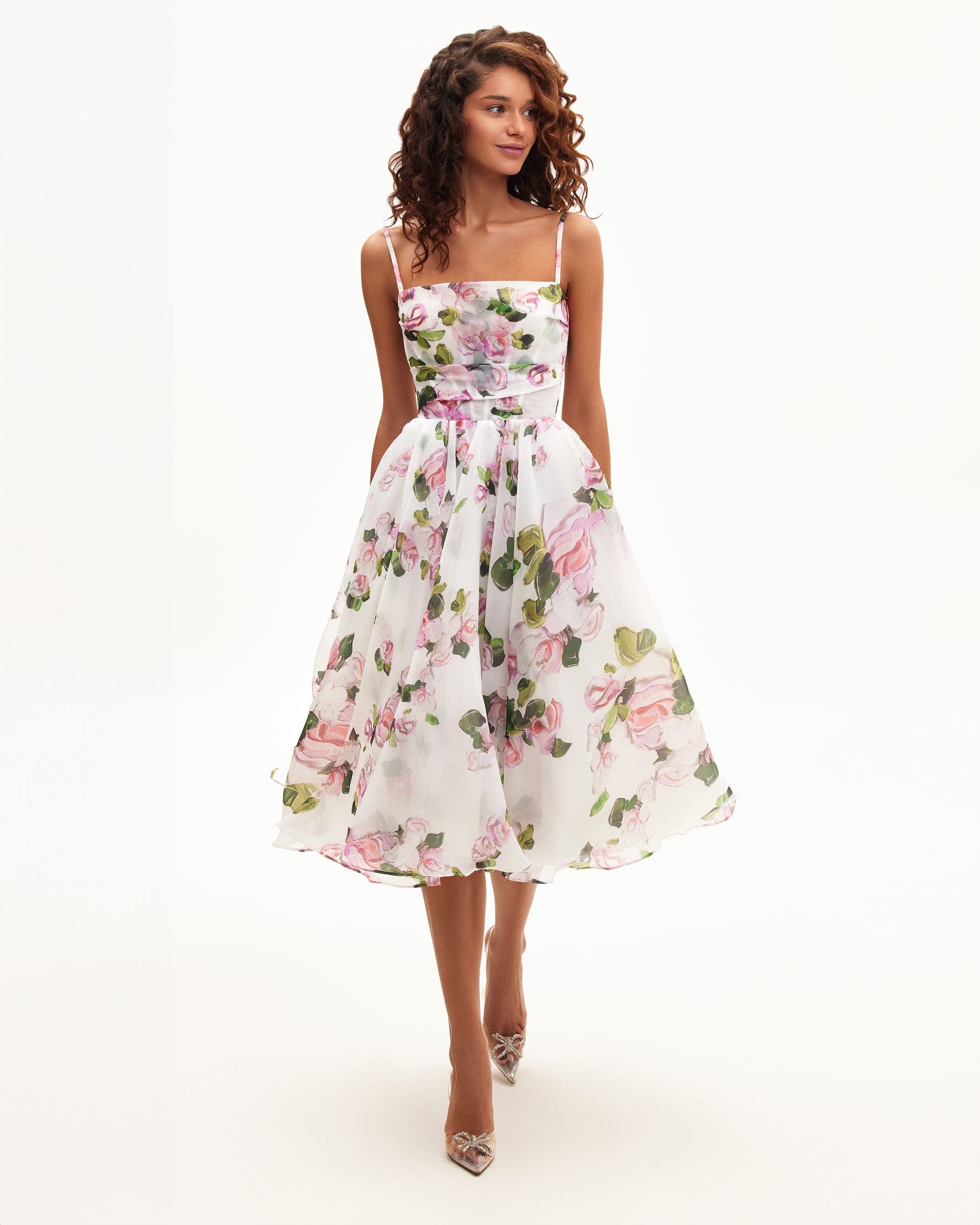 EMERY | Vestido midi floral