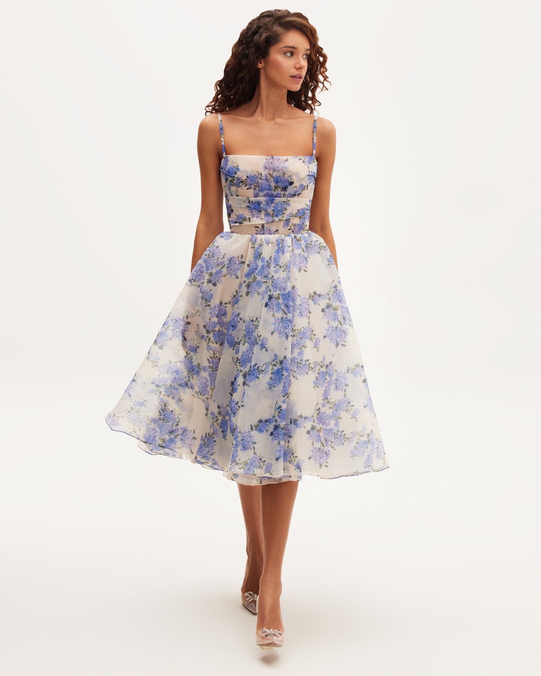 EMERY | Vestido midi floral