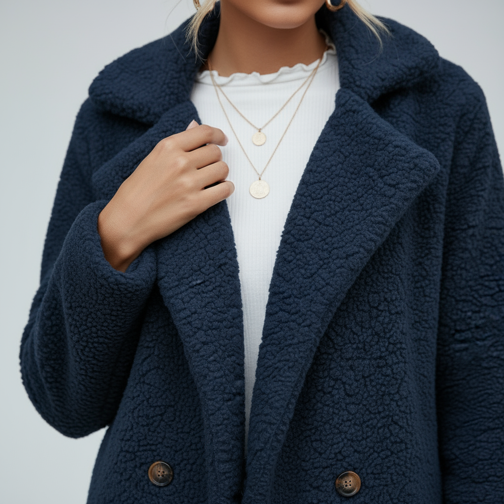 ELINE | Elegante Abrigo de Teddy
