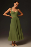 AURELIA | Vestido Maxí plisado fluido