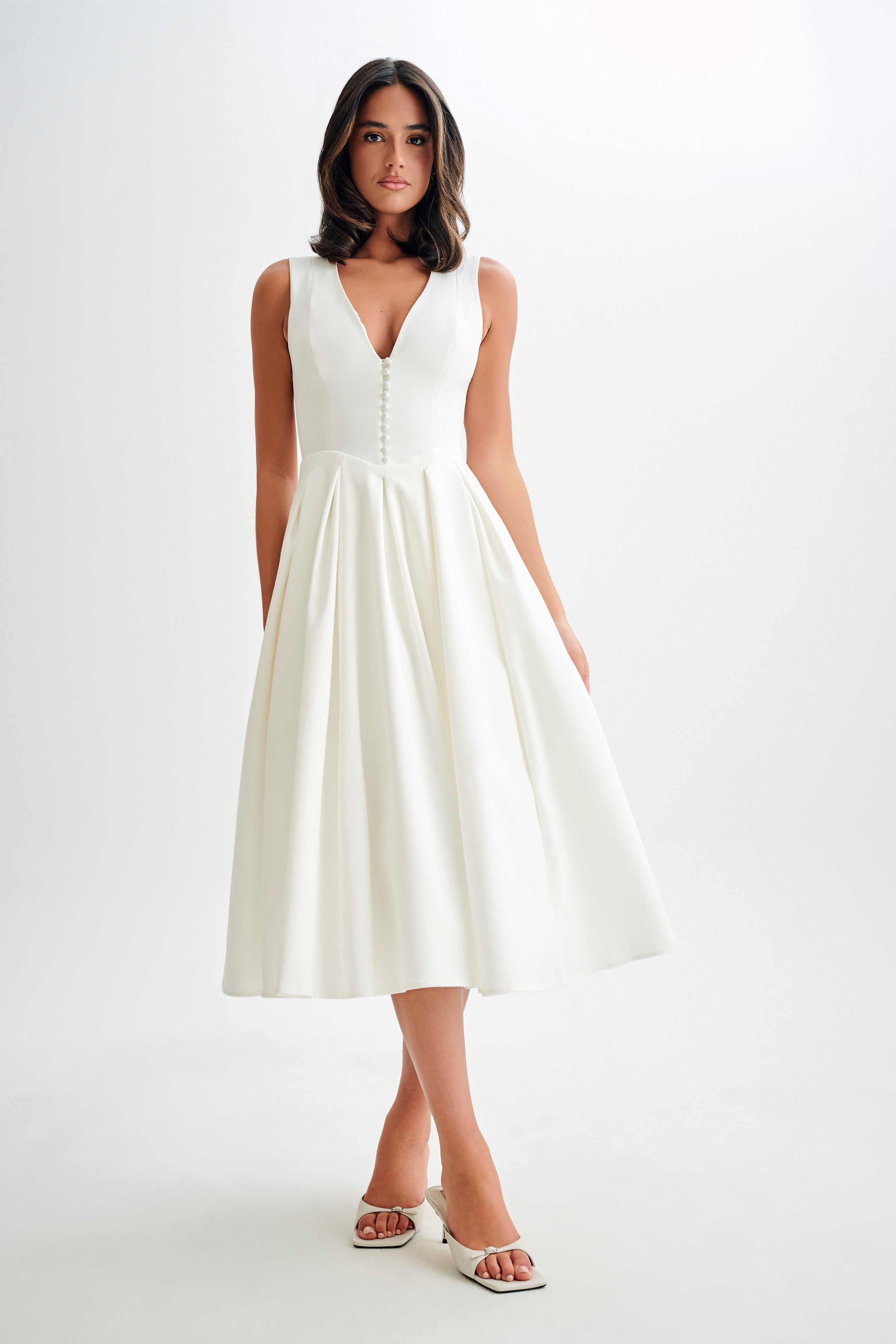 CHRISTINE | Vestido Midi Sin Mangas
