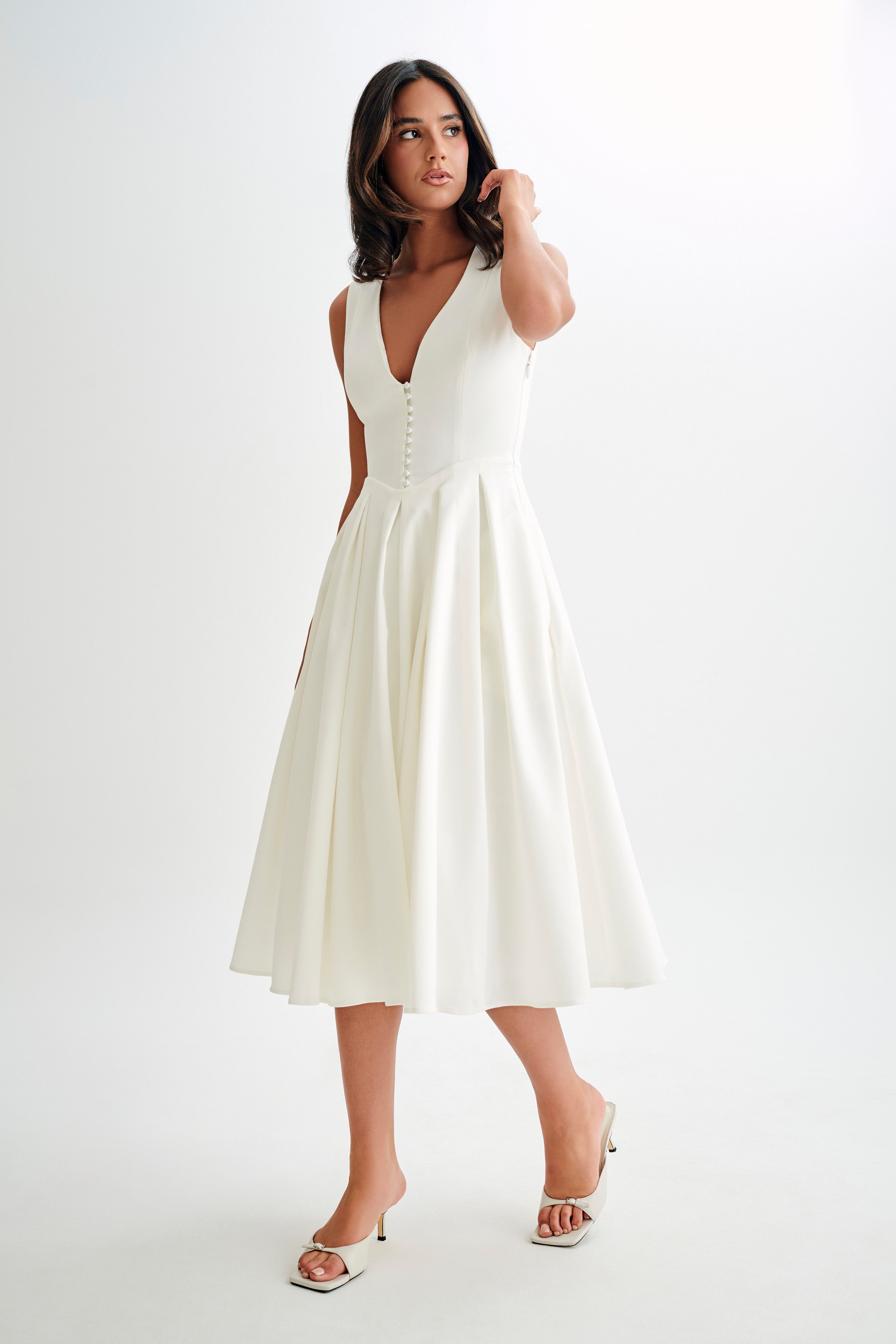 CHRISTINE | Vestido Midi Sin Mangas