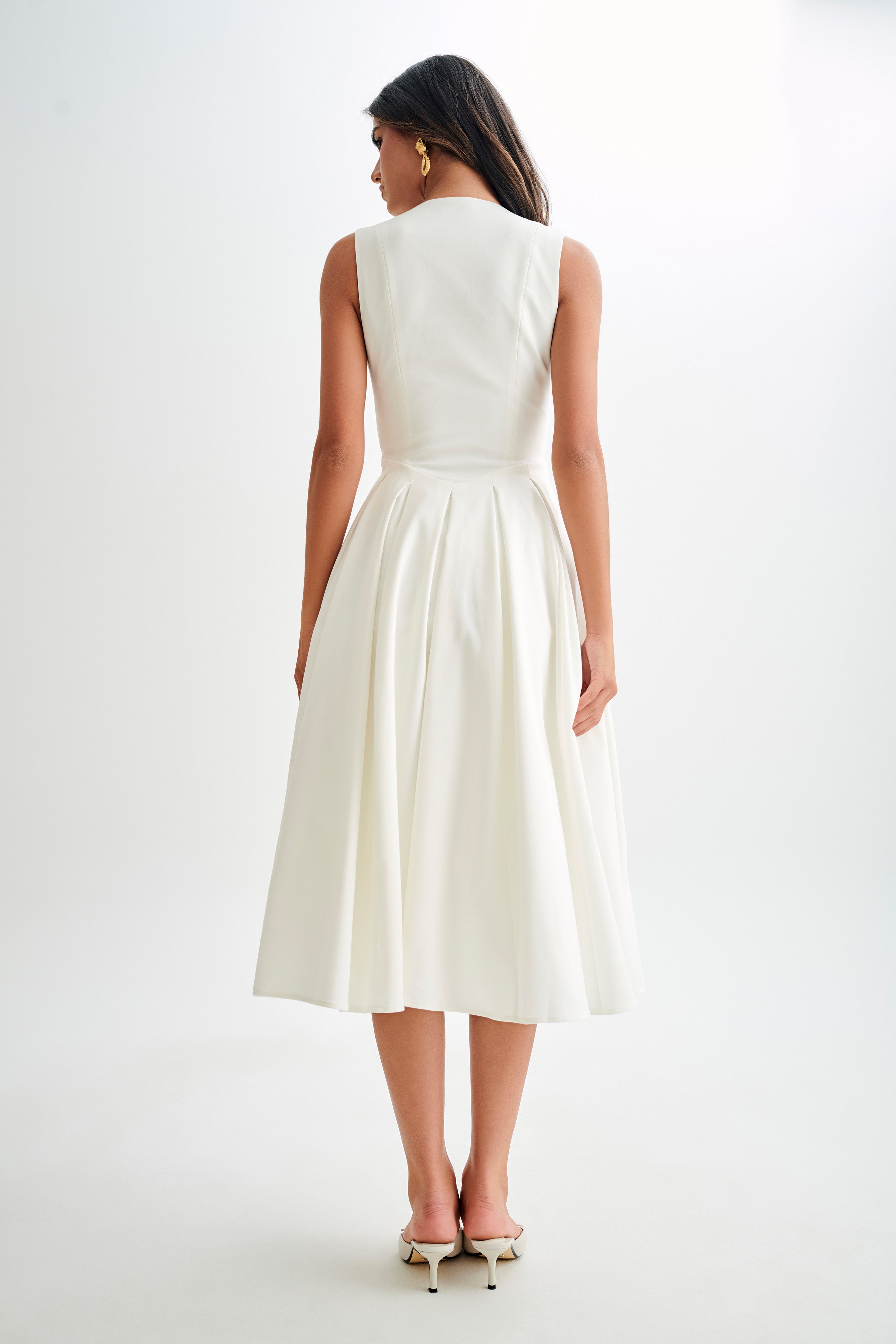 CHRISTINE | Vestido Midi Sin Mangas