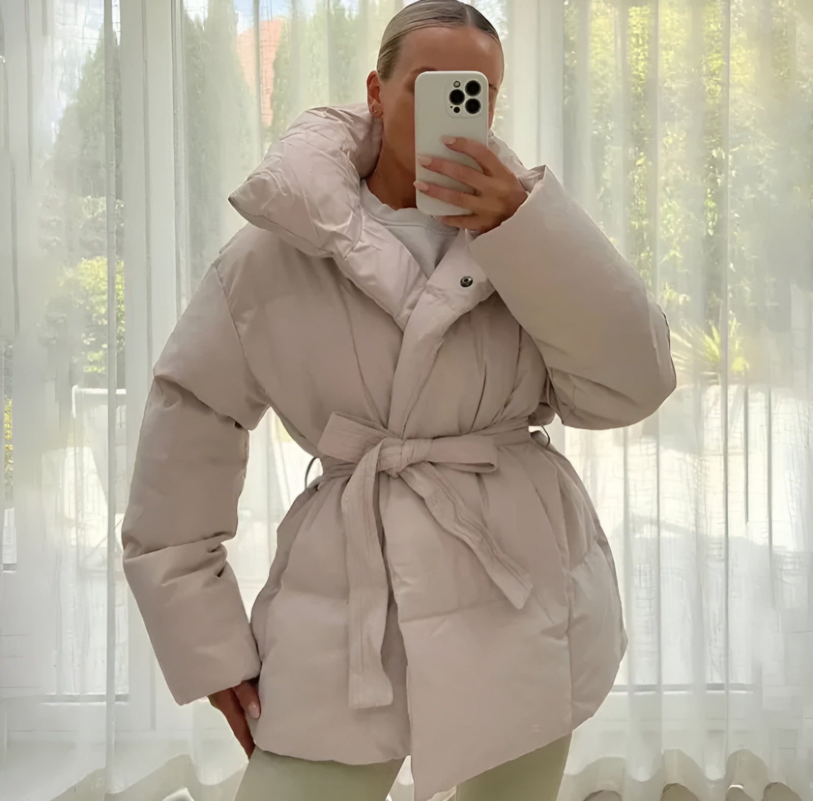 AMELIE – Chaqueta de plumas con cordones