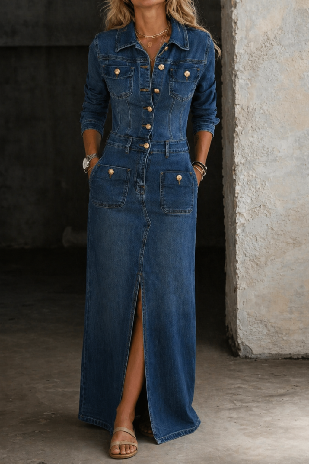 Leila | Denim Clásico y Confortable