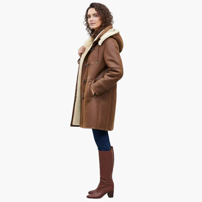CHRISTABELLE | Abrigo de Invierno con Forro Suave y Capucha