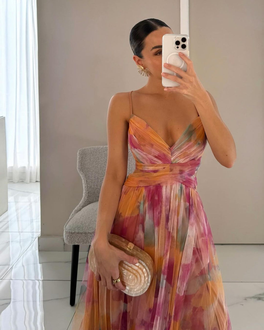 GISELLE | Vestido Maxí de chiffon