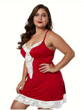 DIANA – Vestido de Noche Sexy Talla Grande con Encaje y Escote en V
