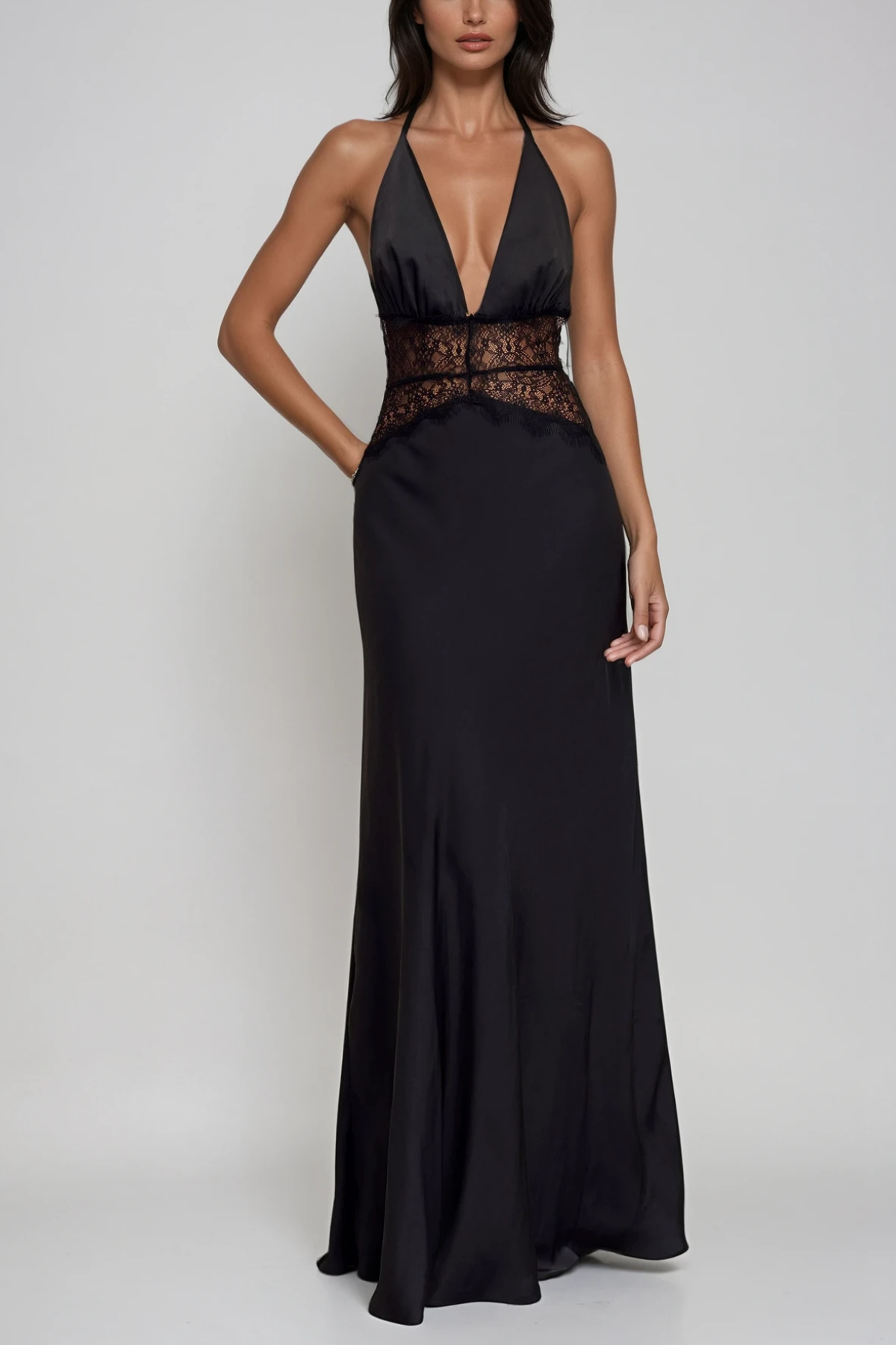SELINA | Vestido Maximalista Estiloso con Cintura Transparente