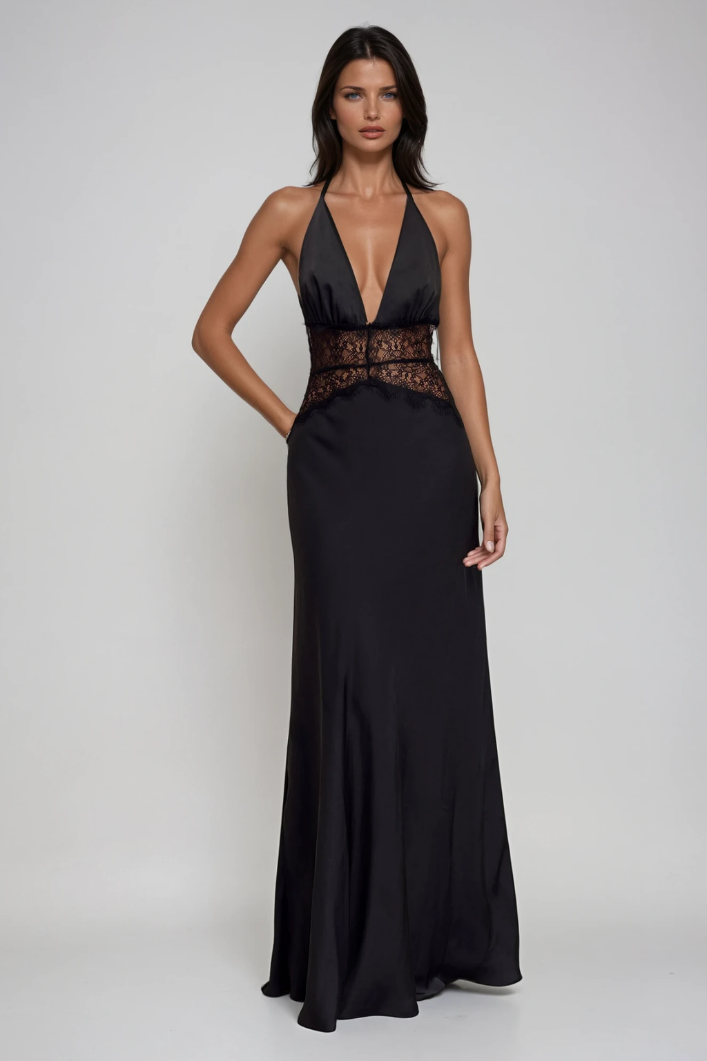 SELINA | Vestido Maximalista Estiloso con Cintura Transparente
