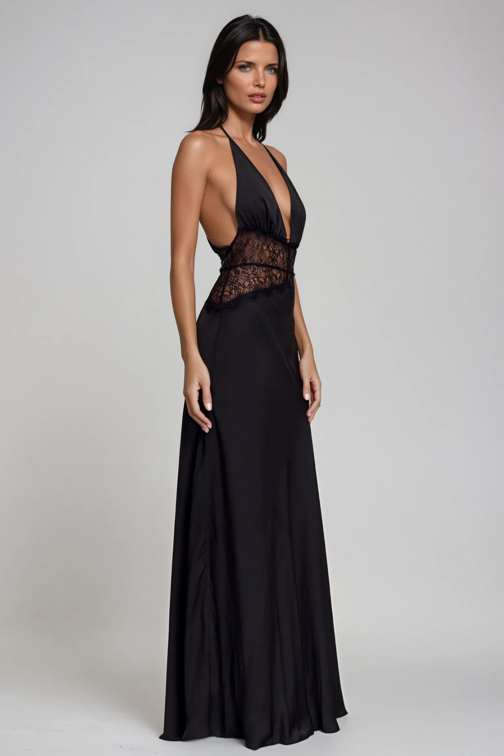 SELINA | Vestido Maximalista Estiloso con Cintura Transparente