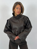 LAUREN | Chaqueta de Cuero Efecto Oversized