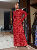 URSZULA – Vestido maxi de rosas