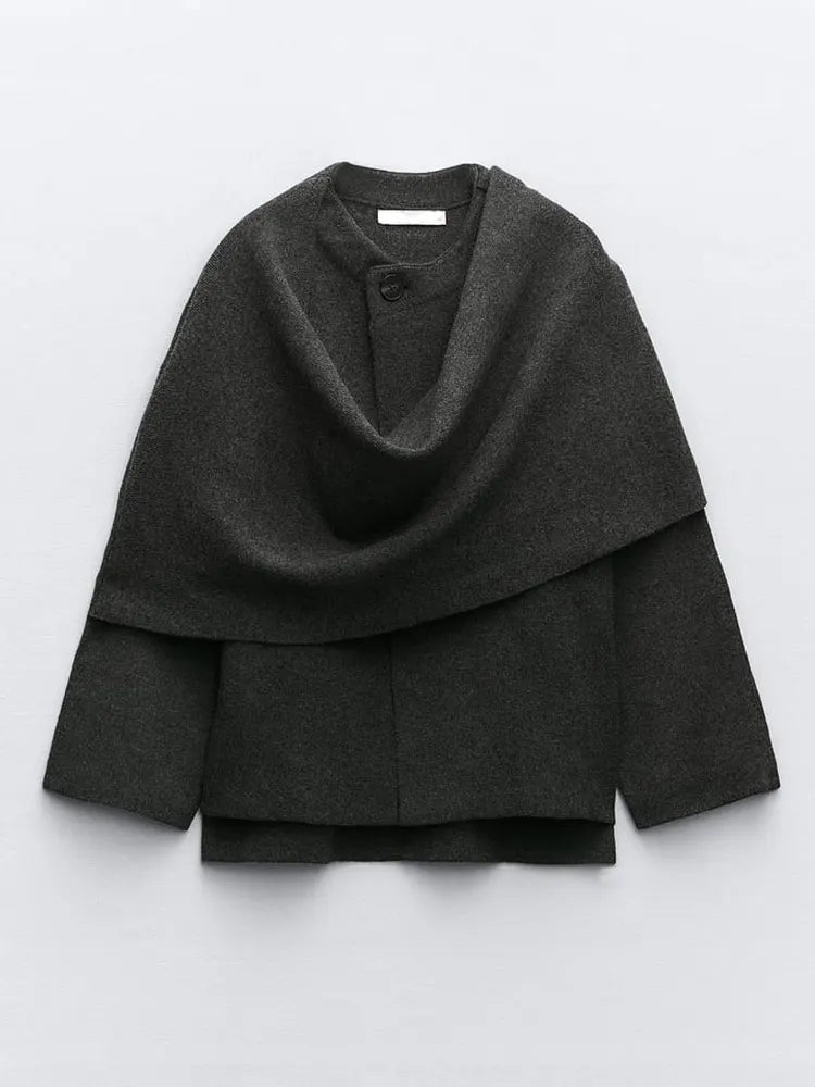 GRETA | Elegante abrigo con pañuelo
