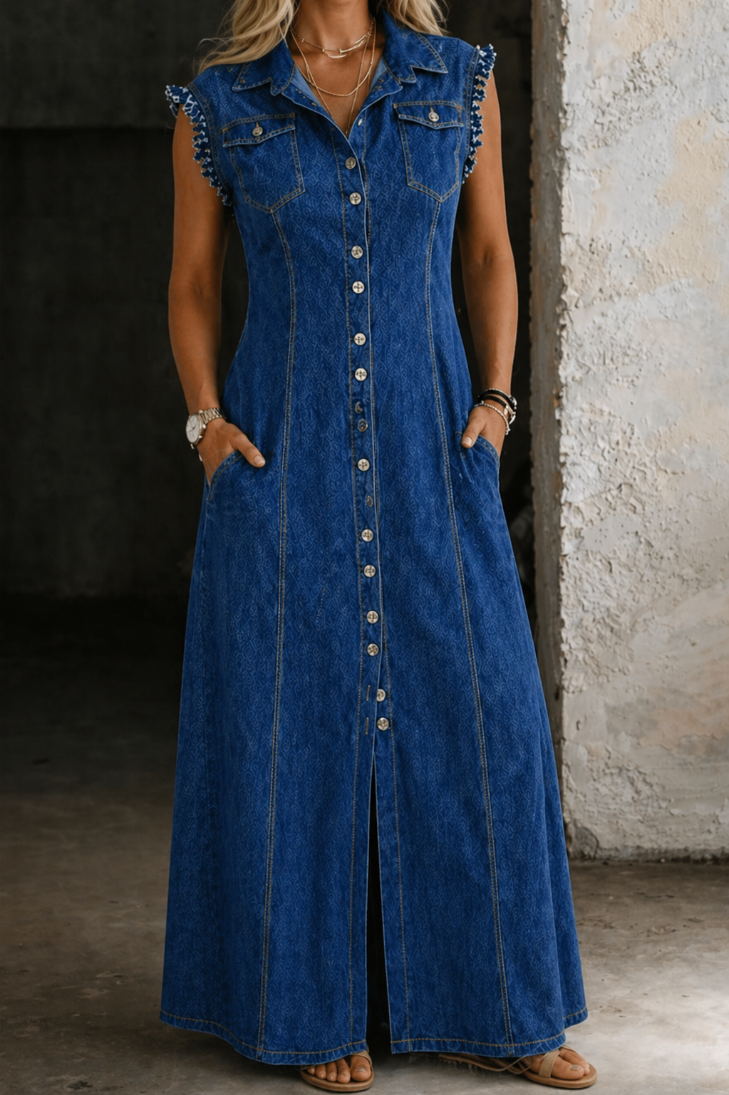 Liora | Vestido de Denim Tallas Grandes