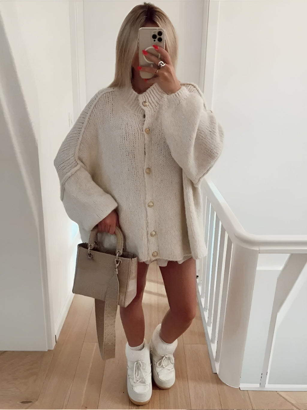 NORA | Cárdigan de punto oversized