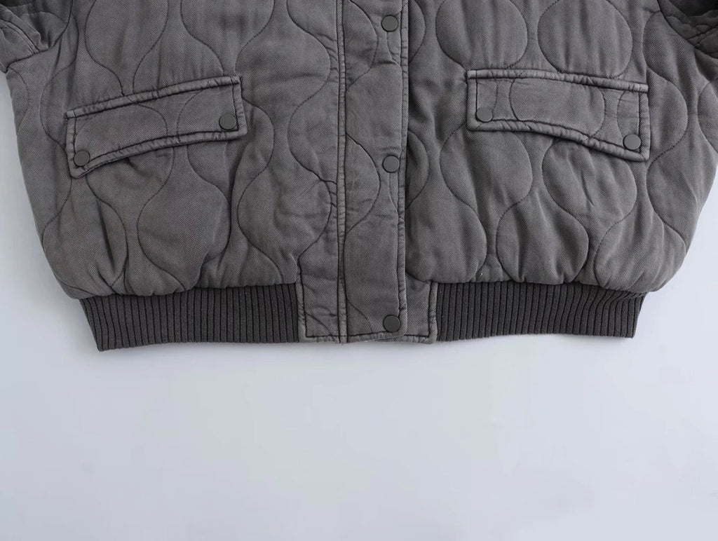 MALIN | Chaqueta bomber minimalista