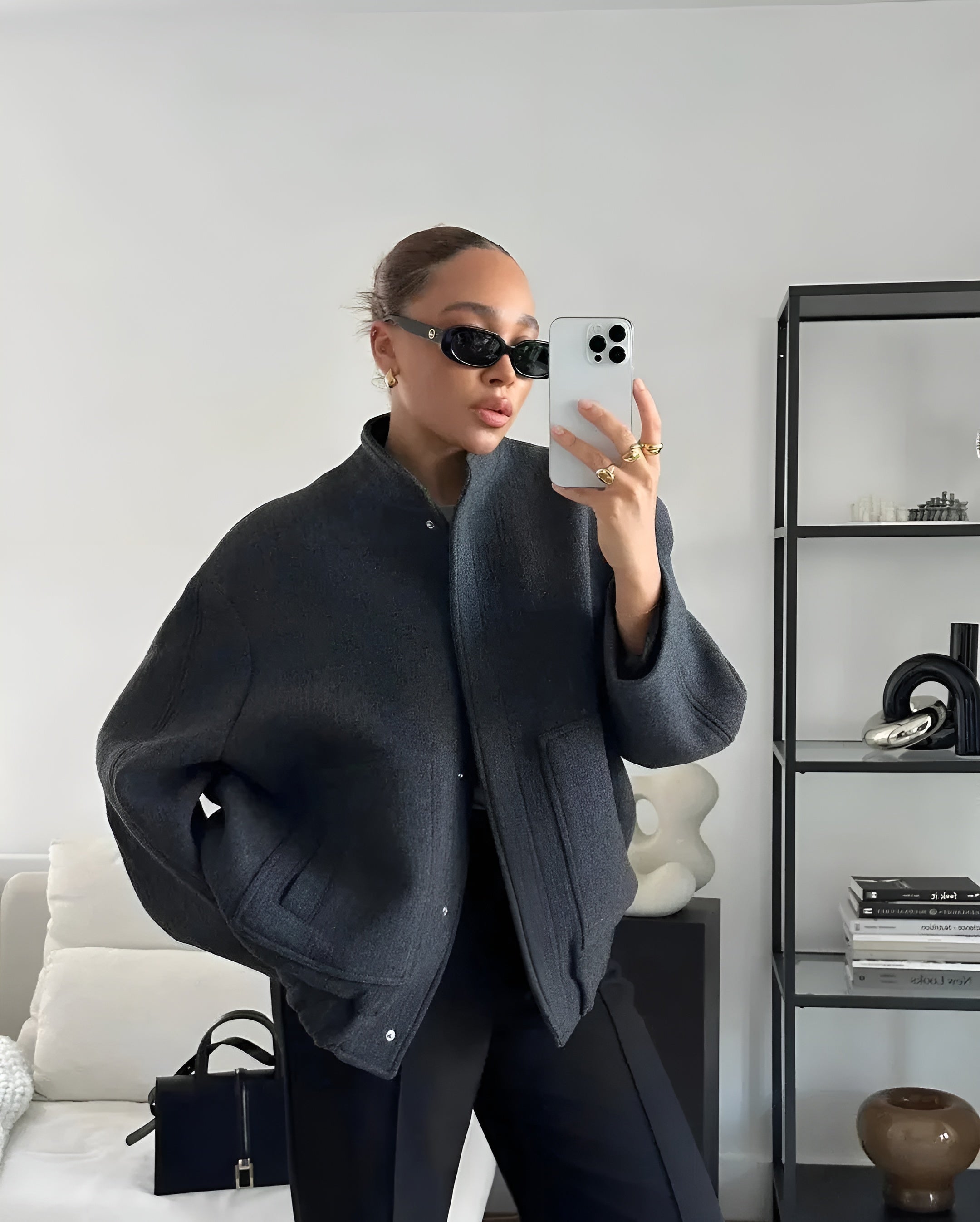 NOLA - Chaqueta bomber oversized