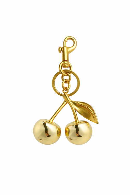 Cherry | Llavero de bolso elegante en dorado