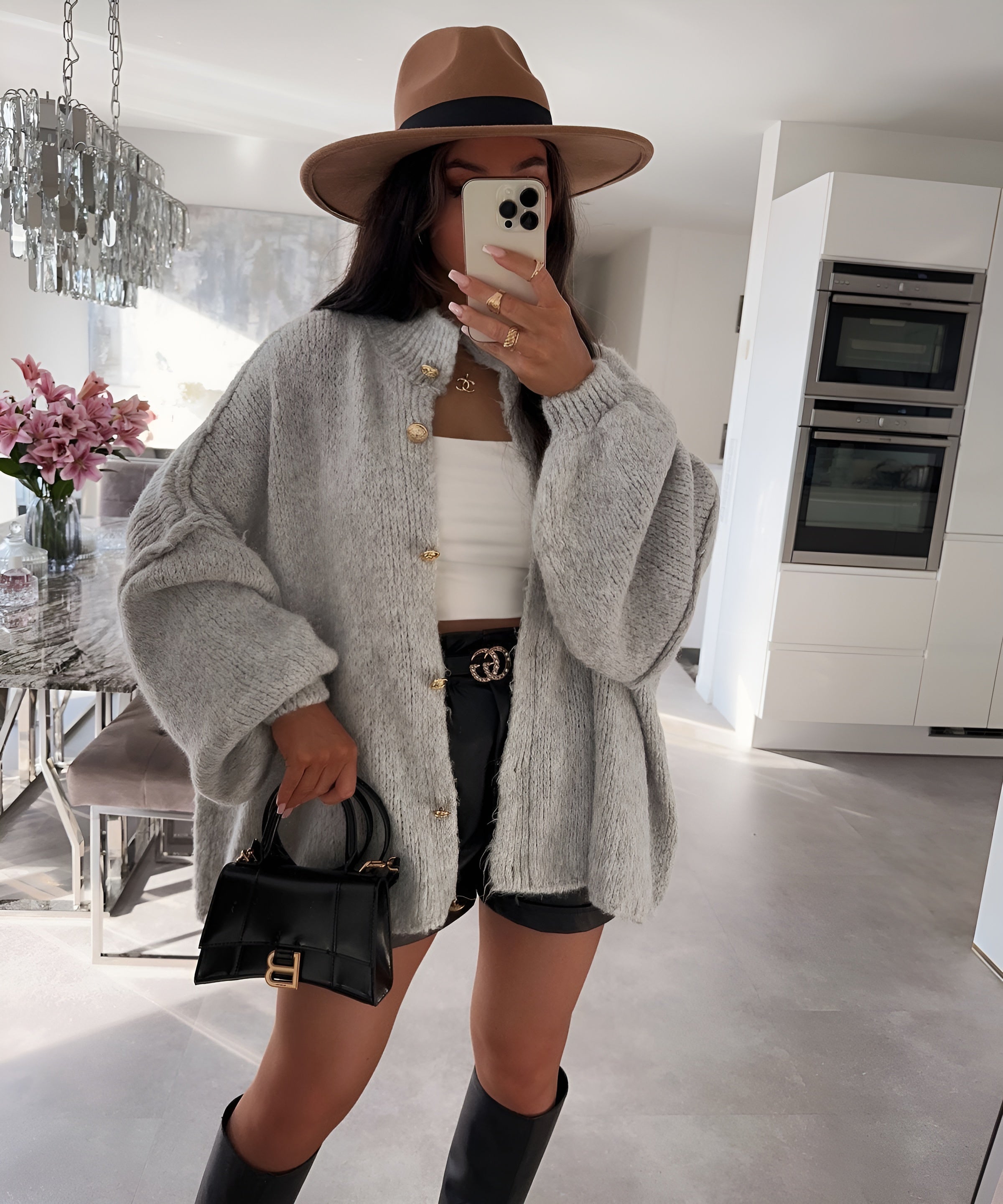 NORA | Cárdigan de punto oversized
