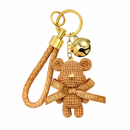 Bear | Llavero de bolso elegante en dorado