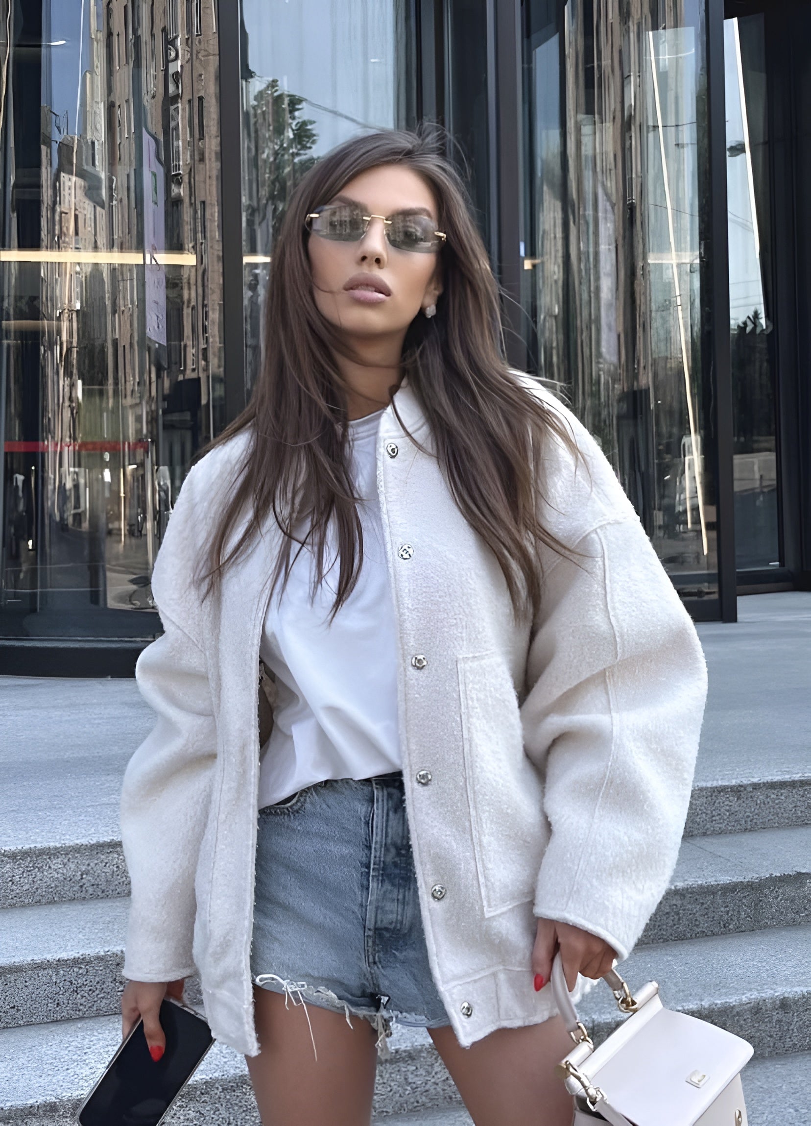 NOLA - Chaqueta bomber oversized