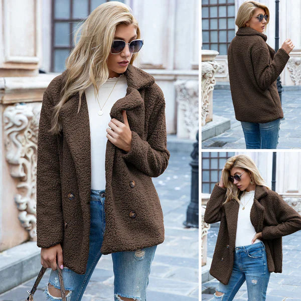 ELINE | Elegante Abrigo de Teddy