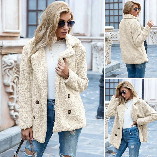 ELINE | Elegante Abrigo de Teddy