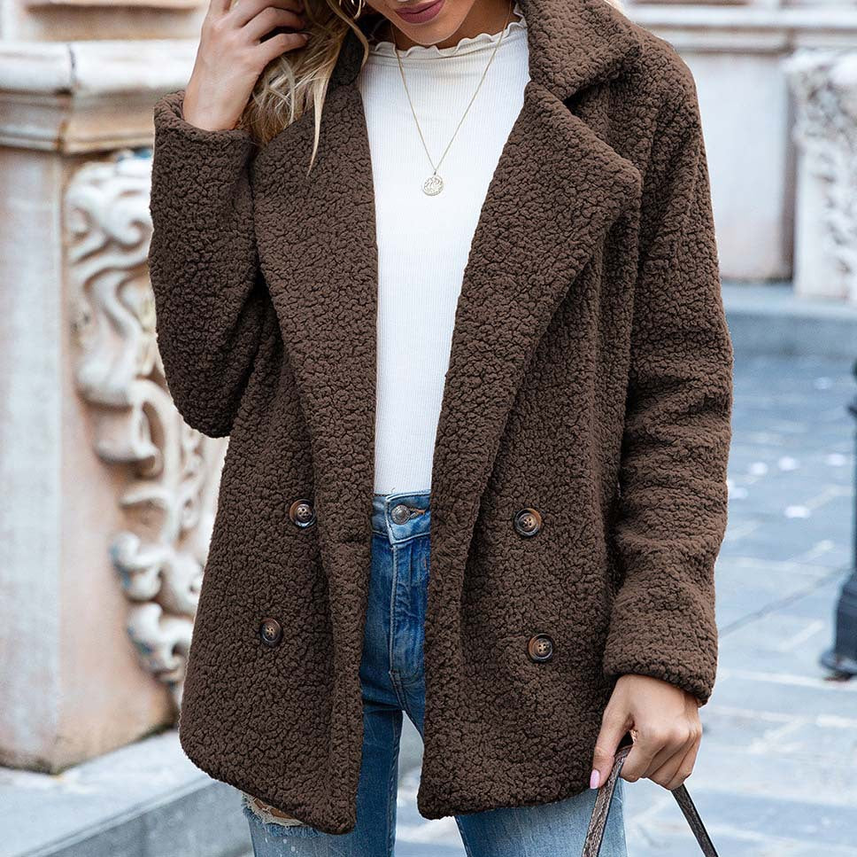 ELINE | Elegante Abrigo de Teddy