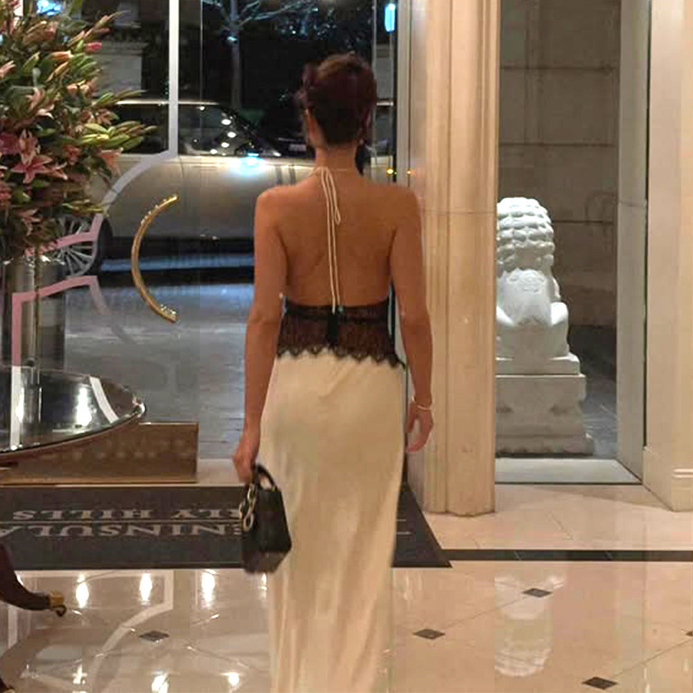 SELINA | Vestido Maximalista Estiloso con Cintura Transparente