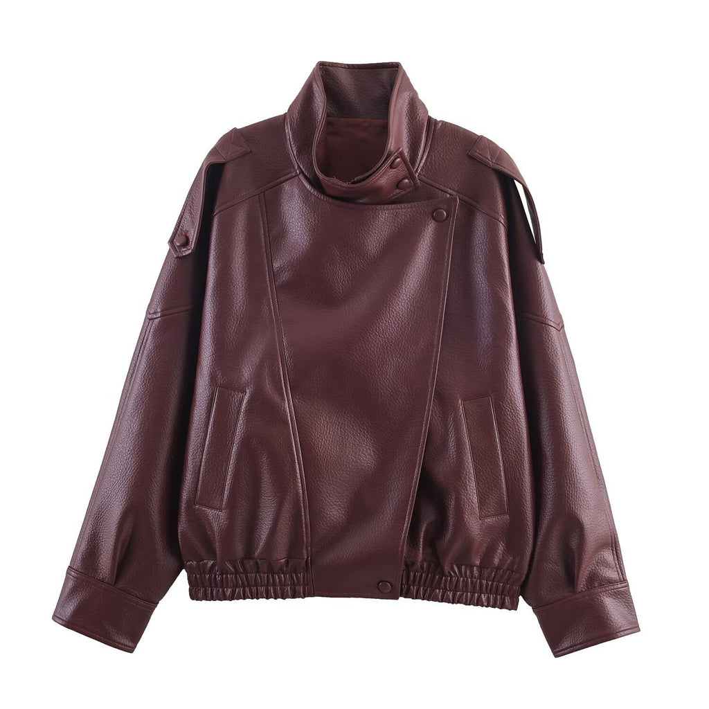 LAUREN | Chaqueta de Cuero Efecto Oversized