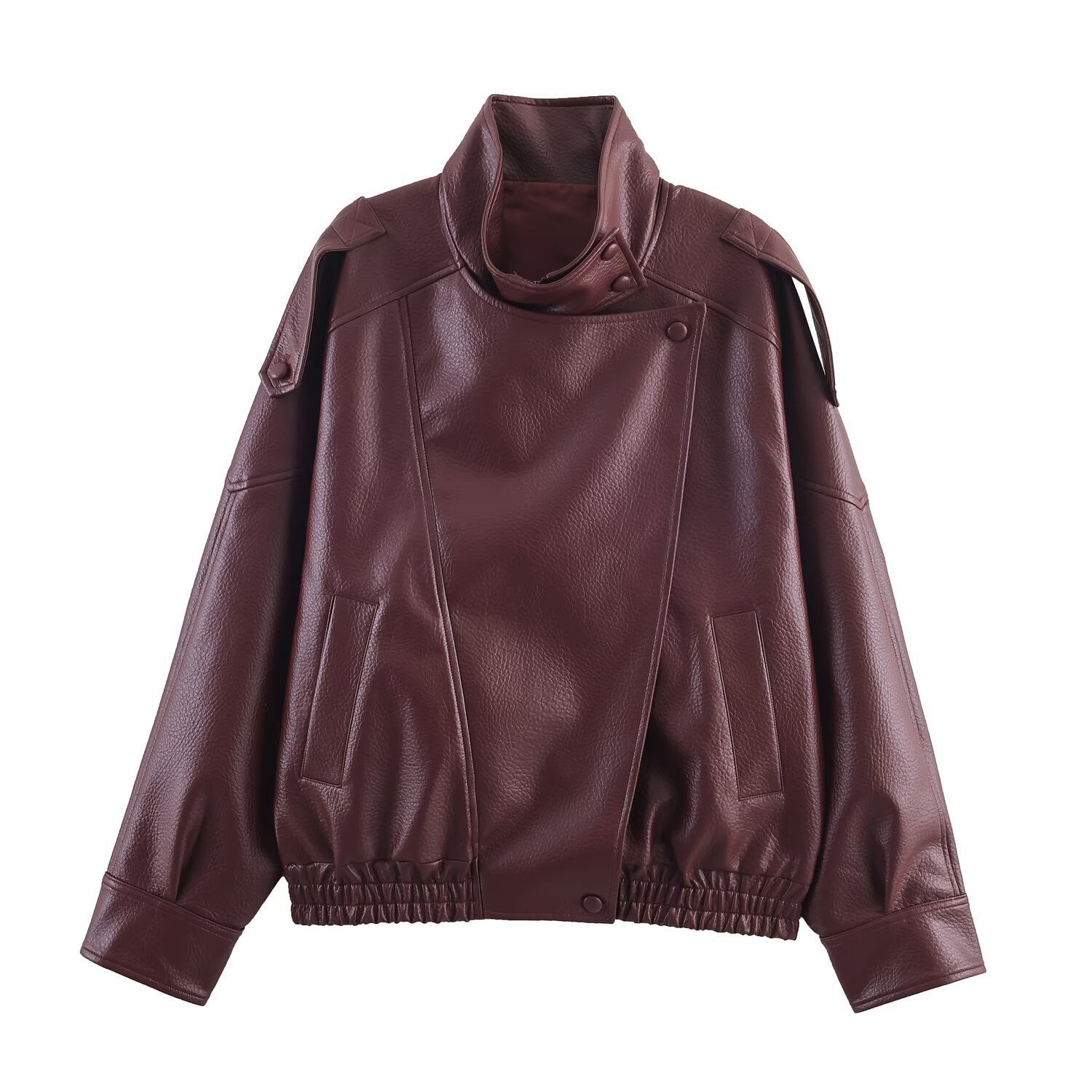 LAUREN | Chaqueta de Cuero Efecto Oversized