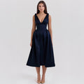 PAMMY | Vestido midi de satén