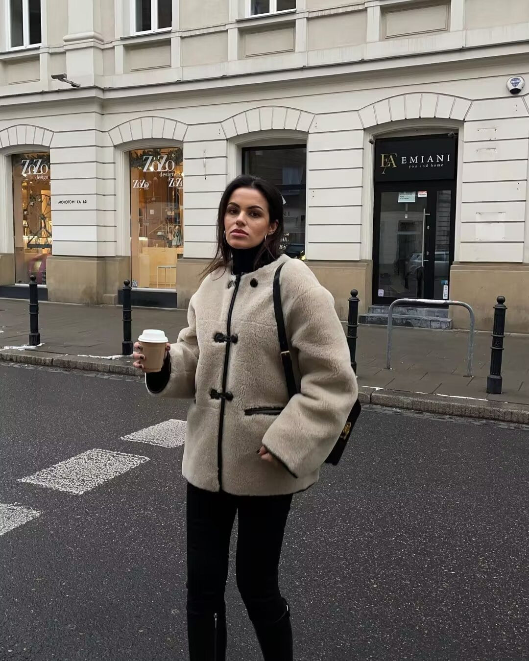 NOLA | Chaqueta de Fleece de Teddy Atemporal