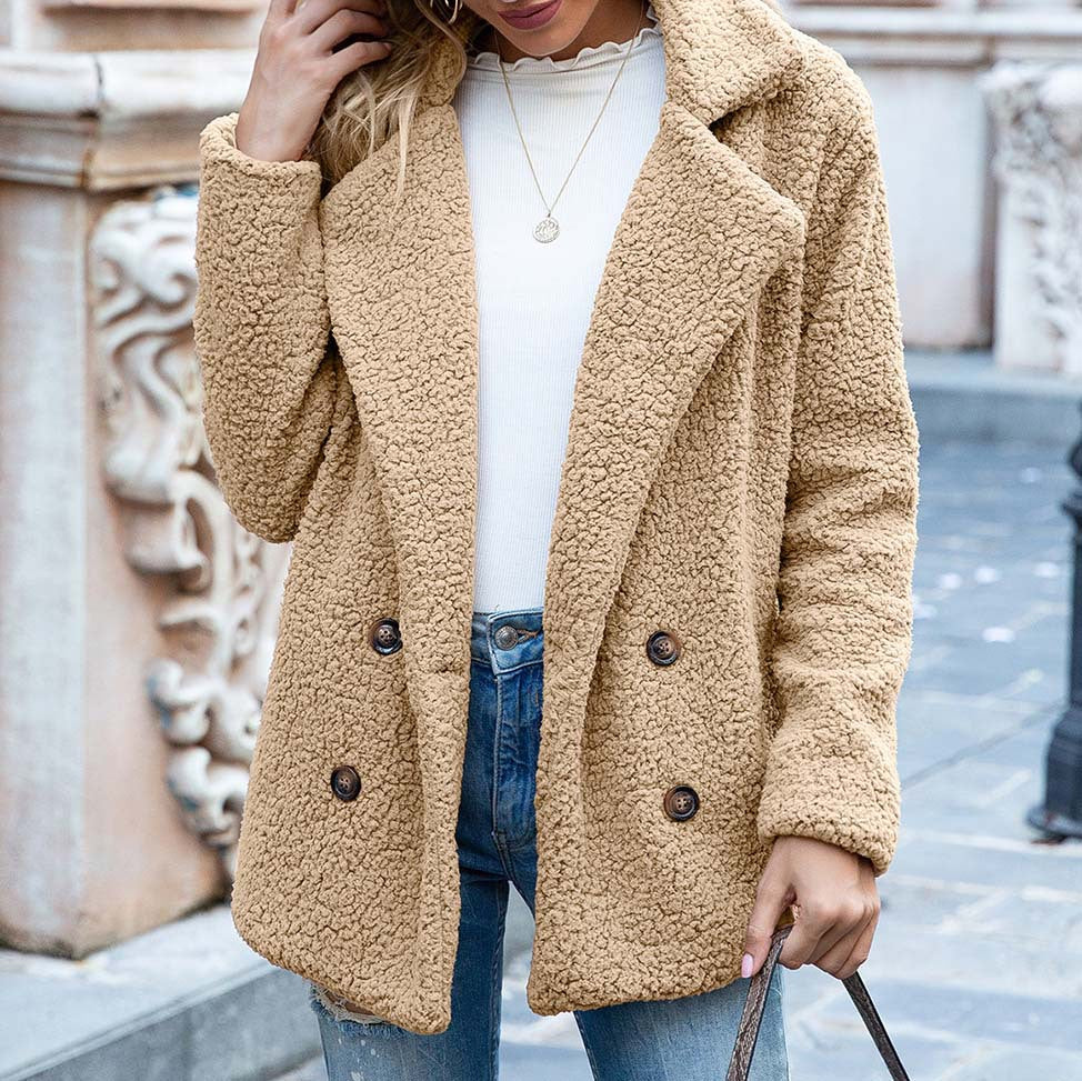 ELINE | Elegante Abrigo de Teddy