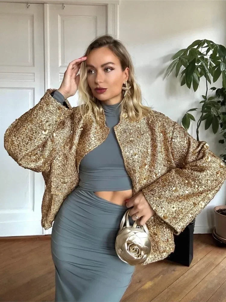 LANI | Elegante chaqueta de perlas y lentejuelas