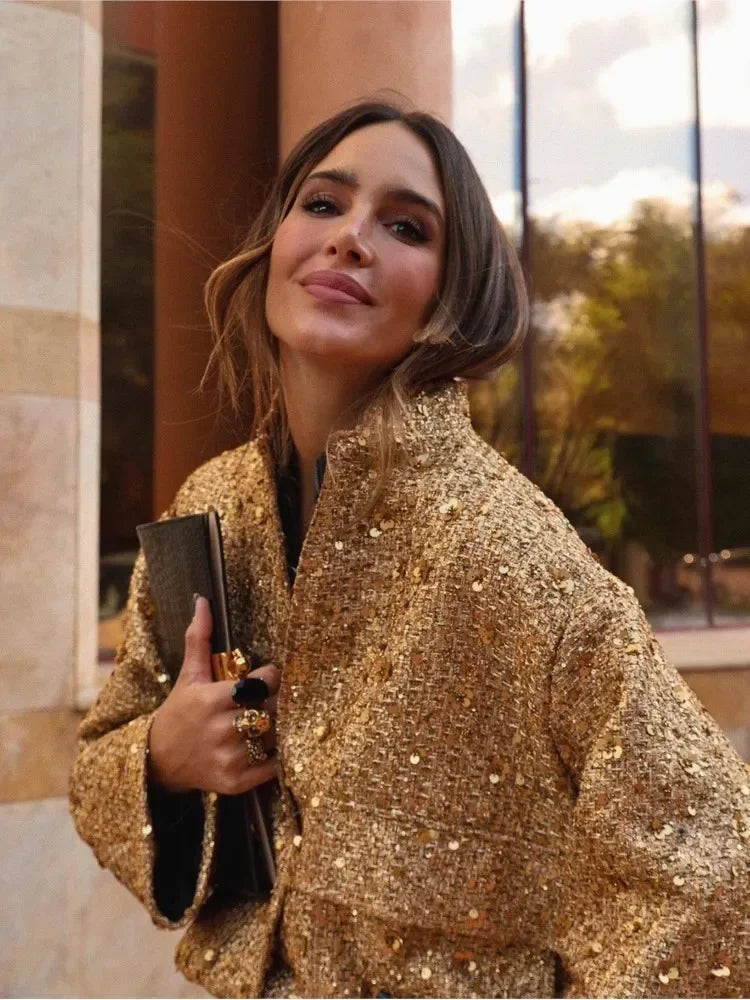 LANI | Elegante chaqueta de perlas y lentejuelas
