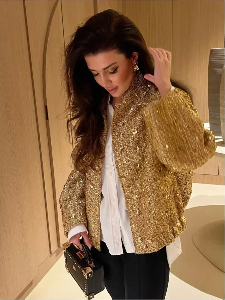 LANI | Elegante chaqueta de perlas y lentejuelas