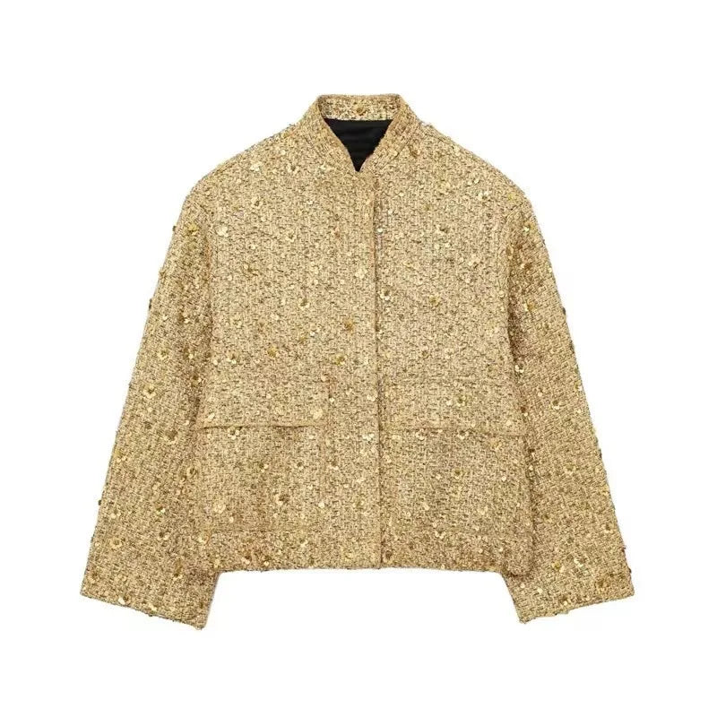 LANI | Elegante chaqueta de perlas y lentejuelas