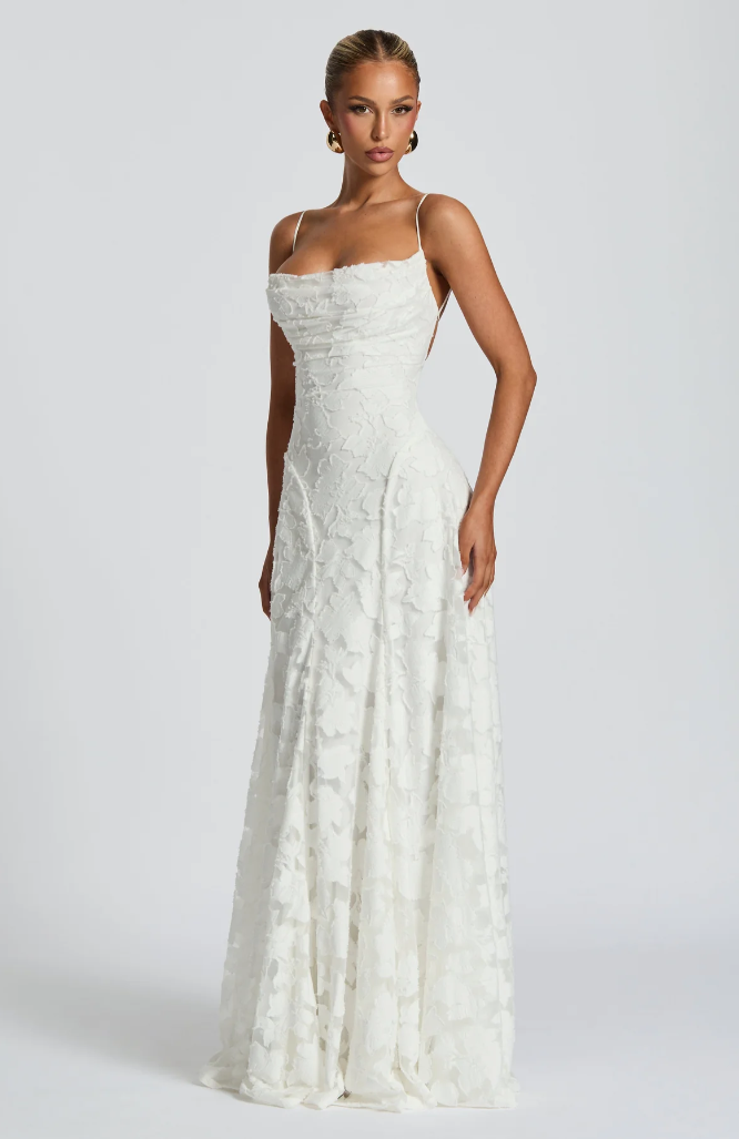SOFIA | Elegante vestido Maxí de encaje