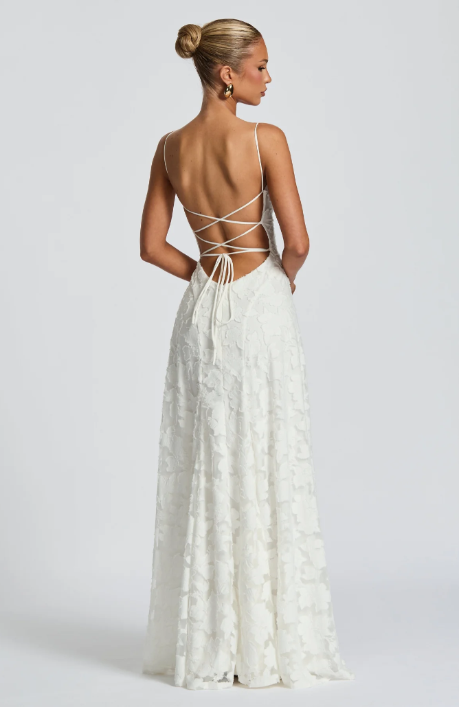 SOFIA | Elegante vestido Maxí de encaje