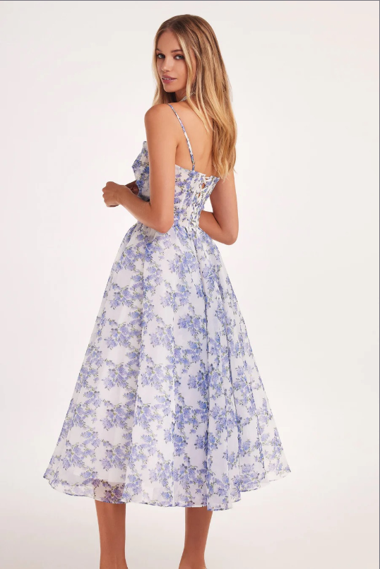 EMERY | Vestido midi floral