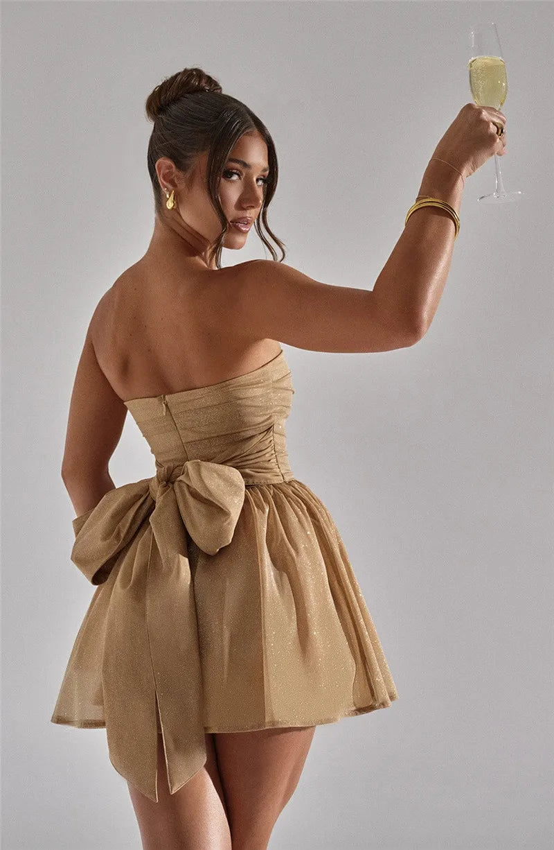 VALERIE – Minivestido brillante