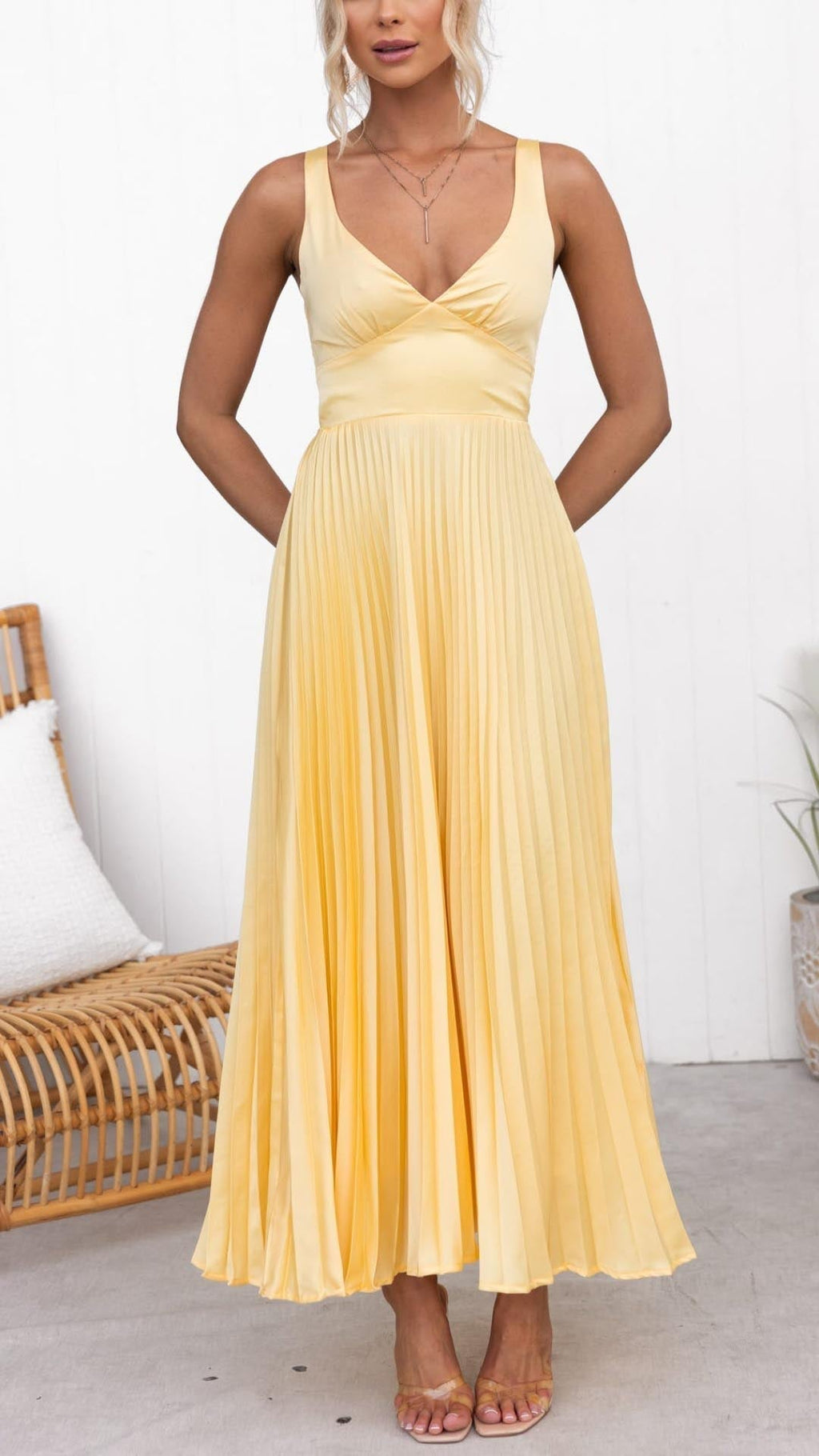 MALKA | Elegante vestido Maxí con caída delicada