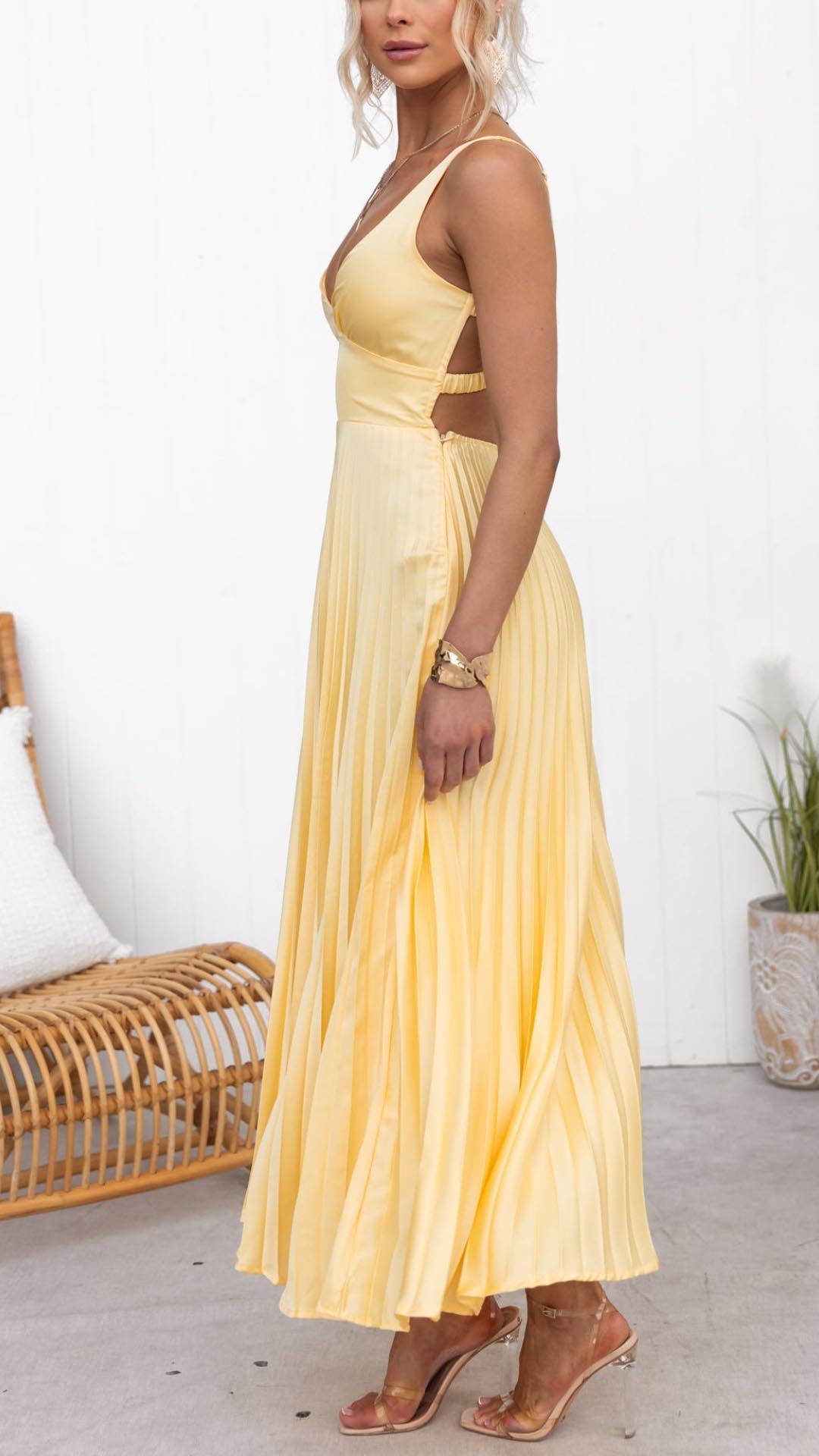 MALKA | Elegante vestido Maxí con caída delicada
