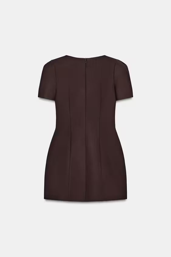 JANINE | Minivestido con mangas abullonadas