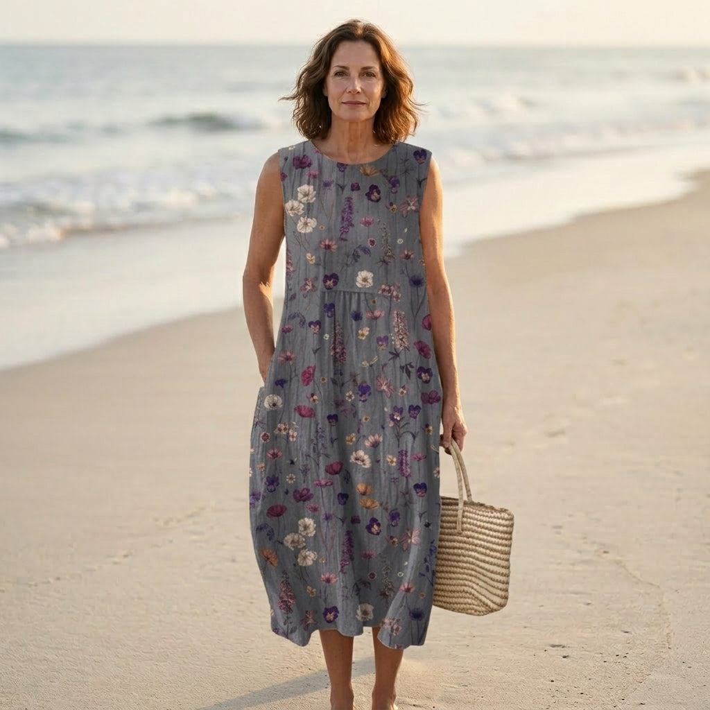 Geneviève | Vestido Midi Campestre