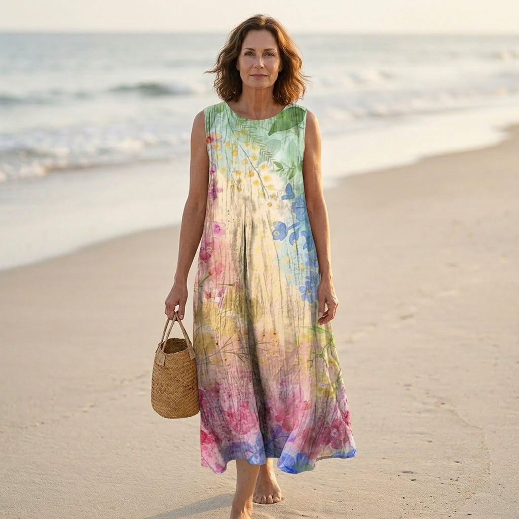 Lucienne | Vestido Midi Bohemio